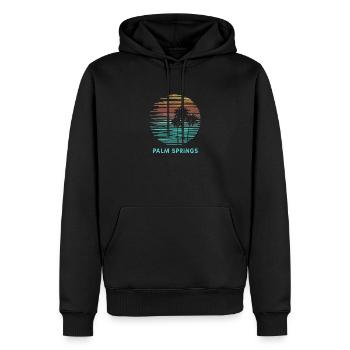 Palm Springs Kalifornien Cooler Souvenirurlaub - Männer Premium Bio Hoodie - Schwarz - Vorne - Nico (187cm)