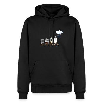 Funny Geek Programmierer Nerd Entwickler - Computer - Männer Premium Bio Hoodie - Schwarz - Vorne - Nico (187cm)