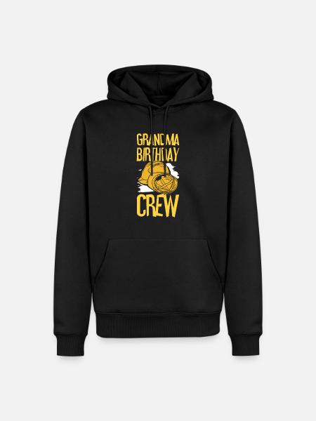 Bedstemor til fødselsdagsholdet - Fødselsdagsbygning - Herre Premium økologisk hoodie - sort