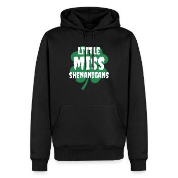 little miss shenanigans st patricks day kids girls - Sweat à capuche Premium bio Homme - noir - Devant - Nico (187cm)