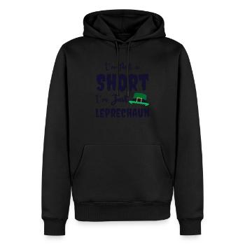 I'm Not a Short I'm Just Leprechaun, funny - Männer Premium Bio Hoodie - Schwarz - Vorne - Nico (187cm)