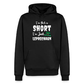 I'm Not a Short I'm Just Leprechaun, funny - Männer Premium Bio Hoodie - Schwarz - Vorne - Nico (187cm)