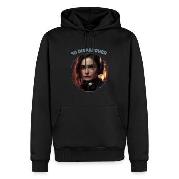 Bediener, Disponenten, Frauen - Männer Premium Bio Hoodie - Schwarz - Vorne - Nico (187cm)