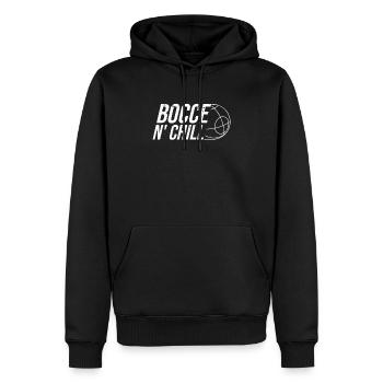 Boccia n' Chill - Boccia ball - Men’s Premium Organic Hoodie - black - Front - Nico (187cm)