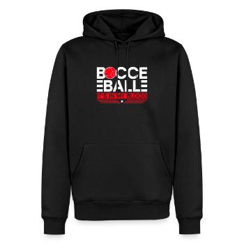 Boccia ball - It's in my blood - Boccia ball - Men’s Premium Organic Hoodie - black - Front - Nico (187cm)
