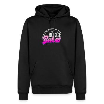 Boccia Babes - Boccia Ball - Men’s Premium Organic Hoodie - black - Front - Nico (187cm)