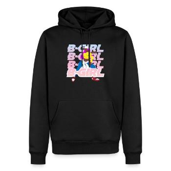 Dancing Girl Hip-Hop B-Girl Breakdance - Männer Premium Bio Hoodie - Schwarz - Vorne - Nico (187cm)