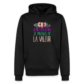 célébrer l'âge et la sagesse femmes, filles - Sweat à capuche Premium bio Homme - noir - Devant - Nico (187cm)