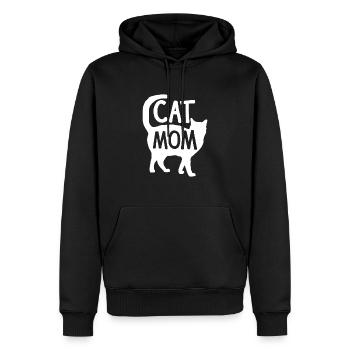 Meilleure maman chat mère femme Kitty - Sweat à capuche Premium bio Homme - noir - Devant - Nico (187cm)