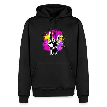 Rockmusik Slacklining Liebhaber Geschenk Slackline - Männer Premium Bio Hoodie - Schwarz - Vorne - Nico (187cm)