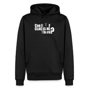 Can I Slackline There Funny Acrobatics Slackliner - Männer Premium Bio Hoodie - Schwarz - Vorne - Nico (187cm)