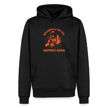 Welders Have The Hottest Rods Welder Silhouette - Männer Premium Bio Hoodie - Schwarz - Vorne - Nico (187cm)