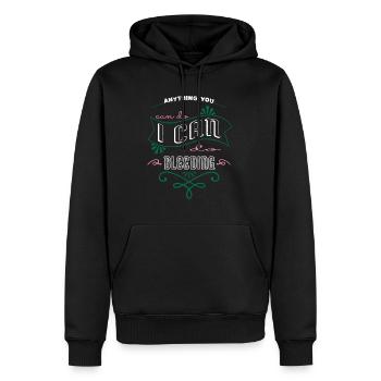 joke geek woman a womans place awesome funny - Men’s Premium Organic Hoodie - black - Front - Nico (187cm)