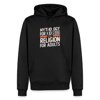 Atheist Atheismus Anti Kirche Anti Religion - Männer Premium Bio Hoodie - Schwarz - Vorne - Nico (187cm)