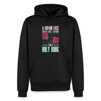 Atheist Atheismus Anti Kirche Anti Religion - Männer Premium Bio Hoodie - Schwarz - Vorne - Nico (187cm)