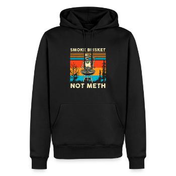 Skeleton Smoke Brisket nicht Meth Grilling Master - Männer Premium Bio Hoodie - Schwarz - Vorne - Nico (187cm)