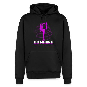 Go Figure Skater Ice Skating - Männer Premium Bio Hoodie - Schwarz - Vorne - Nico (187cm)