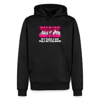 Dalmatiner Dog Breed Happiness Dog Mom - Männer Premium Bio Hoodie - Schwarz - Vorne - Nico (187cm)