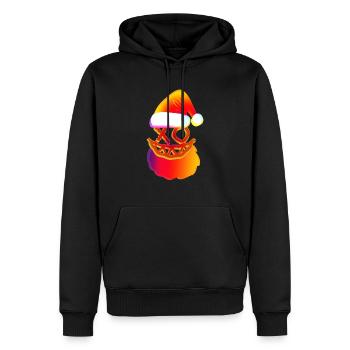 Weihnachts Winter Festival EDM Musik Techno - Männer Premium Bio Hoodie - Schwarz - Vorne - Nico (187cm)