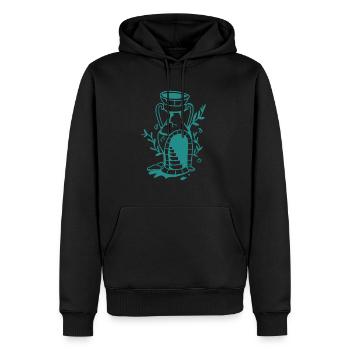 Vers l’infini et au delà - Sweat à capuche Premium bio Homme - noir - Devant - Nico (187cm)
