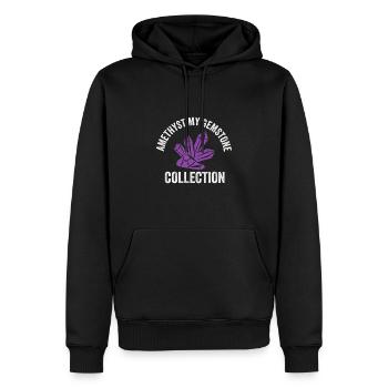 Amethyst Meine Edelstein-sammlung Sammeln Von - Männer Premium Bio Hoodie - Schwarz - Vorne - Nico (187cm)