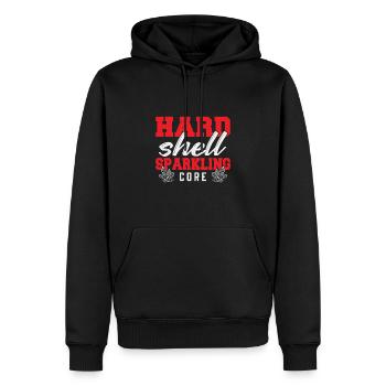 Hard shell sparkling kernels Collecting ores from - Men’s Premium Organic Hoodie - black - Front - Nico (187cm)