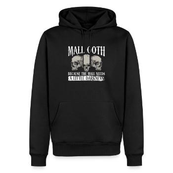 Mall Goth Gothic Grufti Spruch Emo - Männer Premium Bio Hoodie - Schwarz - Vorne - Nico (187cm)