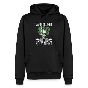 Dark Delight On This Holy Night - Goth Christmas - Sweat à capuche Premium bio Homme - noir - Devant - Nico (187cm)