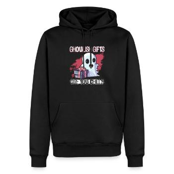 Les cadeaux effrayants vous donnent la chair de poule - Goth - Sweat à capuche Premium bio Homme - noir - Devant - Nico (187cm)