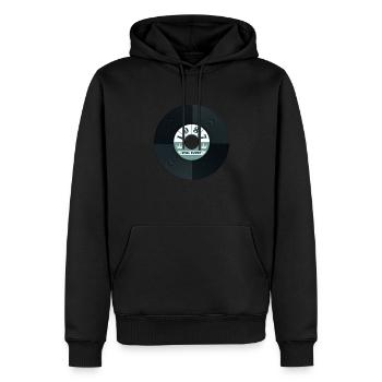 Millésime 1987 - Sweat à capuche Premium bio Homme - noir - Devant - Nico (187cm)