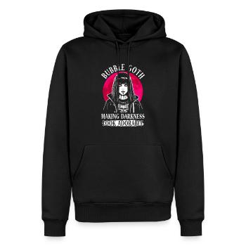 Les ténèbres Bubble Goth ont l’air adorables - Goth - Sweat à capuche Premium bio Homme - noir - Devant - Nico (187cm)