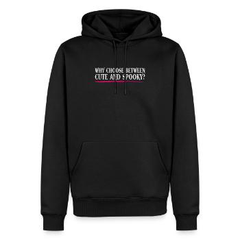 Cute and scary? - Bubble Goth Perky Goth - Men’s Premium Organic Hoodie - black - Front - Nico (187cm)