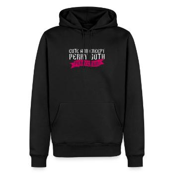 Cute and scary Perky Goth Perfection Goth - Men’s Premium Organic Hoodie - black - Front - Nico (187cm)