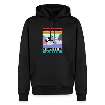 Bouldering Gravity est un Mytm 3 - Sweat à capuche Premium bio Homme - noir - Devant - Nico (187cm)
