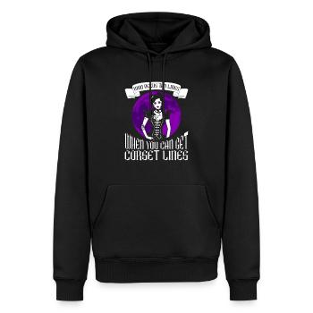 Moontan Gothic Spruch Goth Girl Grufti Emo - Männer Premium Bio Hoodie - Schwarz - Vorne - Nico (187cm)