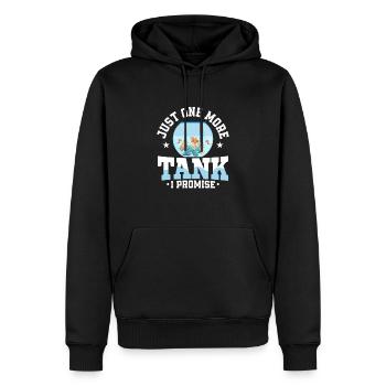 Juste un réservoir de plus que je promets au propriétaire de l’aquarium Fish K - Sweat à capuche Premium bio Homme - noir - Devant - Nico (187cm)