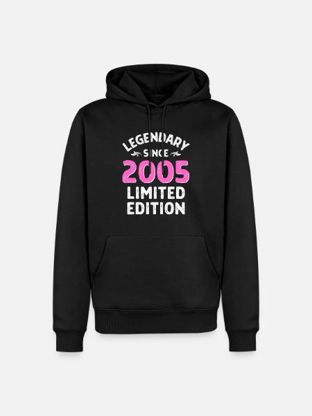 Legendary since 2005 pink - Men’s Premium Organic Hoodie - black
