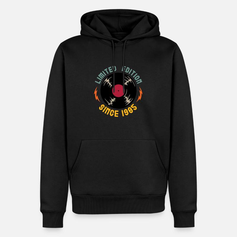 Millésime 1985 - Sweat à capuche Premium bio Homme - noir