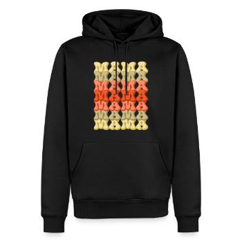 Mother’s Day tribute – mama, mama - Men’s Premium Organic Hoodie - black - Front - Nico (187cm)