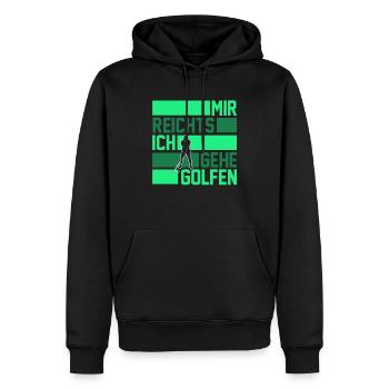 Golfspieler Golfer Golf - Männer Premium Bio Hoodie - Schwarz - Vorne - Nico (187cm)