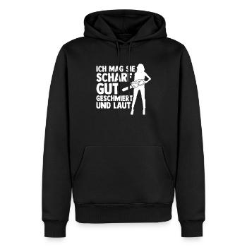 Baumfäller Kettensäge Zimmermann Holzfäller - Männer Premium Bio Hoodie - Schwarz - Vorne - Nico (187cm)