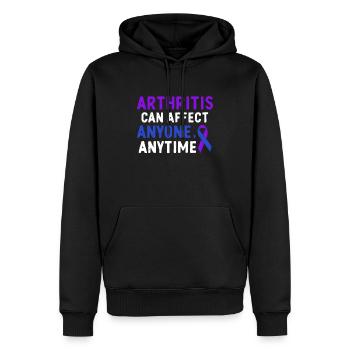 Arthritis Kann Jeden Jederzeit Treffen - Männer Premium Bio Hoodie - Schwarz - Vorne - Nico (187cm)
