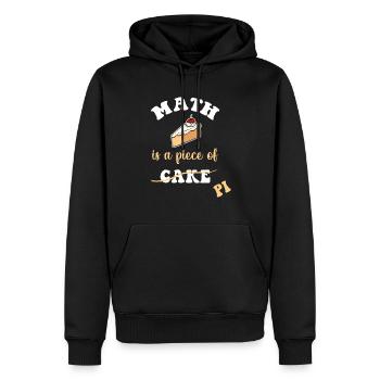 Math is a Piece of Pie Happy Pi Day - Sweat à capuche Premium bio Homme - noir - Devant - Nico (187cm)