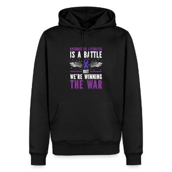 Rheumatoide Arthritis Ist Ein Kampf, Aber Wir - Männer Premium Bio Hoodie - Schwarz - Vorne - Nico (187cm)