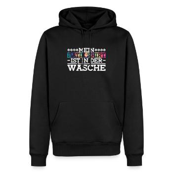 Mein Batik Shirt Ist In Der Wäsche - Hippie Kostüm - Männer Premium Bio Hoodie - Schwarz - Vorne - Nico (187cm)