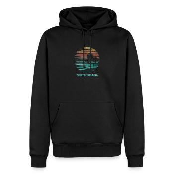 Puerto Vallarta Mexiko Cooler Souvenir Urlaub - Männer Premium Bio Hoodie - Schwarz - Vorne - Nico (187cm)