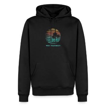West Palm Beach Florida Cooler Souvenir-Urlaub - Männer Premium Bio Hoodie - Schwarz - Vorne - Nico (187cm)