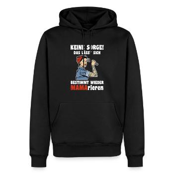 Mutter Muttertag Mama - Männer Premium Bio Hoodie - Schwarz - Vorne - Nico (187cm)