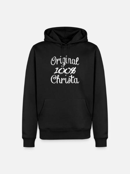 Original 100% Christa - Sweat à capuche Premium bio Homme - noir