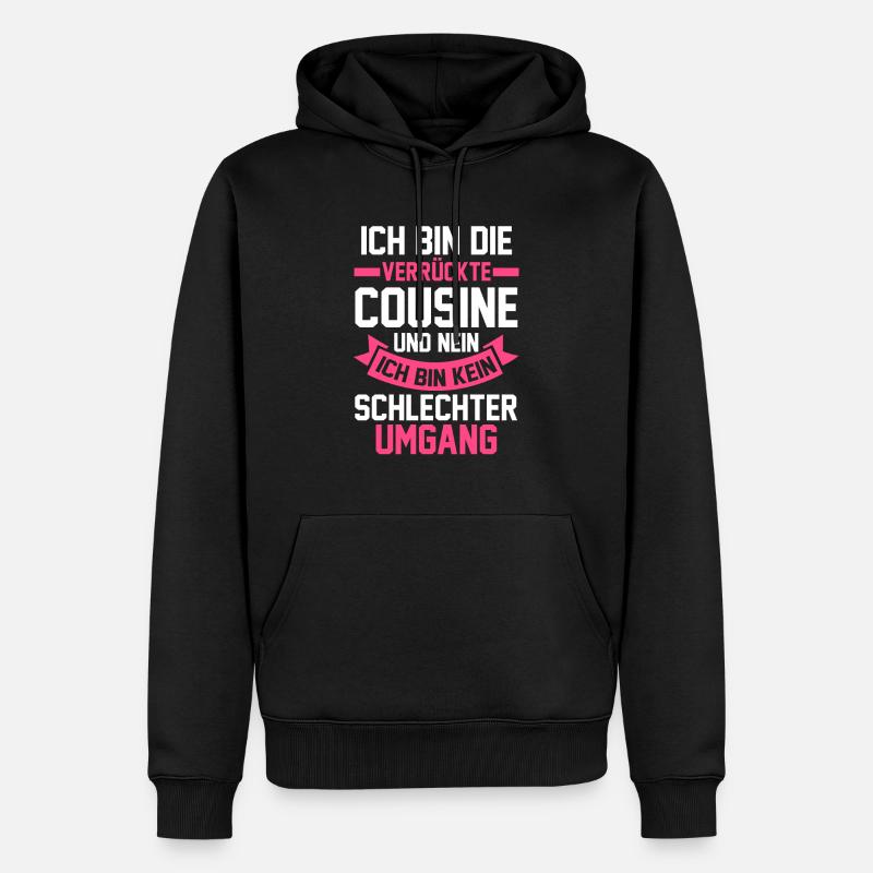Cousinee - Männer Premium Bio Hoodie - Schwarz